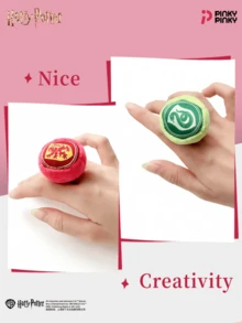Harry Potter 1pc Ring Blind Box - Academy Style, Random Design. Perfect For Birthday, Christmas And Halloween Gifts. - Multicolor - View 4
