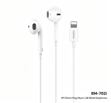 REMAX Earphone Kabel In-Ear Stereo Tipe-C/Lightning/3.5mm. Peredam Kebisingan. Kontrol Volume. Kompatibel dengan Ponsel, Tablet, dan Komputer Apple dan Android. - View 9