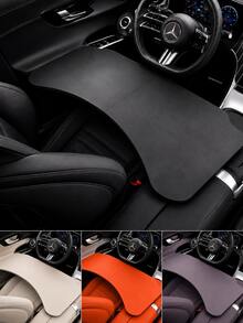 1pc Foldable Car Tray, Leather Car Desk, Foldable/Extendable Design, Durable Non-Slip Surface, Practical Car Interior Accessory, Suitable For Work And Travel Car Storage Organizer, Fits Tablets, Laptops, Water Cups, Compatible With All Car Models And SUVs - Multicolor - View 2