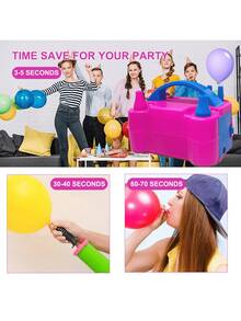 AOYI Electric Balloon Inflator, Dual Nozzle, Portable Lightweight Pump, Fast And Convenient Balloon Inflator, Suitable For Parties, Weddings, Birthdays, Celebrations - UK Plug(220-240V) - View 3