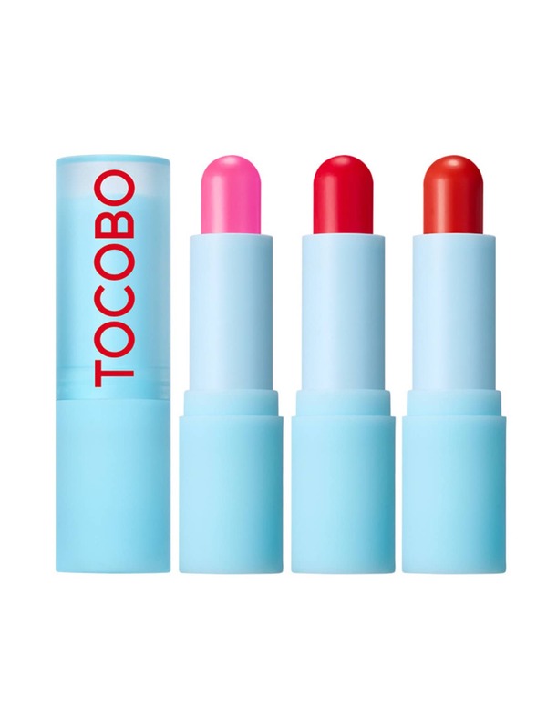 TOCOBO Kit de Bálsamos Labiales Glass Tinted 3 Piezas, Lip Balm con Color, Acabado Brillante, Hidratación Profunda, Nutrición y Cuidado Diario para Labios