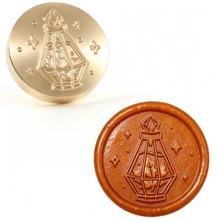 BAOFALI 1pc 25mm Phoenix/Bee/Bird/Mushroom/Flower/Wing/Bow Detachable Round Brass Stamp Head (No Handle), Suitable For Decoration, Greeting Cards, Envelopes, Wine Bottle Packaging, Notebooks, Perfume Bottles - Wax Stamp Head - View 35