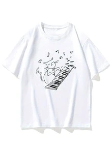 Women T-Shirts - 白色 - 查看 3
