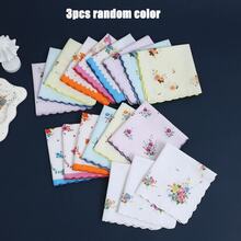 11-Inch Vintage Style Floral Pattern Handkerchief For Women, With Embroidered Scalloped Edges, Suitable For Tea Parties, Weddings And Other Occasions,Festival,Travel,Disco,Graduation Outfit - Multicolor - View 8