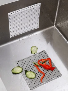 1/2pcs Sink Drain Filter, Kitchen Sink Anti-Clogging Drain Cover With Suction Cup, Odor-Proof Drain Plug, Hair Catcher Shower Drain Cover, Bathroom Drain Hair Clogging Filter, Home Essential, Bathroom Accessory, Drain Pipe Filter Mesh - Multicolor - View 2