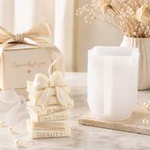 Zhonghui Mold 3D Romantic Book Silicone Mold, Rose Bow Candle Mold For DIY Soap, Resin, Plaster, Handmade Crafts And Valentine Wedding Gifts - Book - View 6
