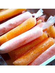 50/100/200 buah Kantong Es Transparan, Cocok untuk Es Loli Buatan Sendiri, Kantong Hadiah Pembuatan Es Rumahan, Cocok untuk Es Serut dan Pengawetan Es Krim, Cocok untuk Pesta dan Dapur - MultiWarna - View 2
