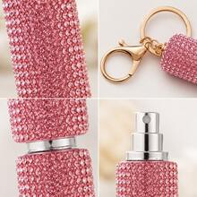 1pc Shiny Valentine's Day Wedding Birthday Gift Perfume Atomizer Keychain, Refillable Mini Portable Spray Bottle Dispenser, With Lobster Clasp, Fashionable Bag Charm Car Keychain, 8 Colors Available - Multicolor - View 6