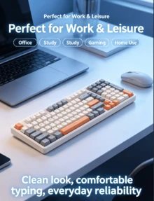 Acer OKW 222 机械触感游戏键盘，防水防溅设计，多媒体快捷键，符合人体工程学，兼容多种系统 - 查看 2