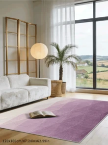 1PC, Light Purple Gradient Diagonal Stripe Rectangular Living Room Area Rug, Morandi Low Saturation Soft Decor Mat, Bedroom Balcony Universal Style, Lively And Dreamy Style, Suitable For Parent-Child Play Area And Other Scenes; Decorative Rug, Bedroom Decor, Small Rug, Rug, Home Decor, Living Room Rug, Living Room Small Rug, Bedroom Rug, Living Room Home Decor, Outdoor Rug, Washable Rug - Multicolor - View 8