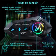 Y12 Bluetooth Motorcycle Helmet Intercom System Integrated Headset With Microphone Black - Y12 - View 5