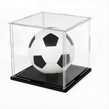 1pc Transparent Self-Assembly Display Box, Transparent Dust-Proof Protective Storage Cabinet, Black Base Storage Box - White - View 3