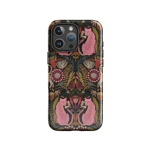 植物貓咪手機殼 粉色豹紋叢林圖案 相容 iPhone 17 Pro Max 16e 15 Pro 14 Plus 13 12 11 - 彩色 - 查看 2