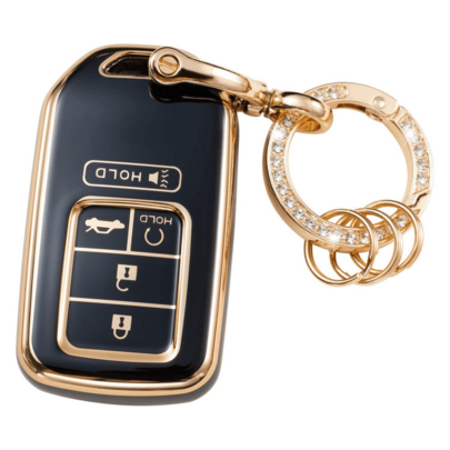 Suitable For Car Key Case Girls Keycase Car Key Fob Cover, Soft TPU Full Protection Key Case Cover For Accord For Civic For CRV For Pilot For Odyssey Smart Remote Key Protector