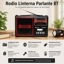 Radio retro multifuncional con luz LED, Bluetooth, 3 bandas y MP3 - Ver 6