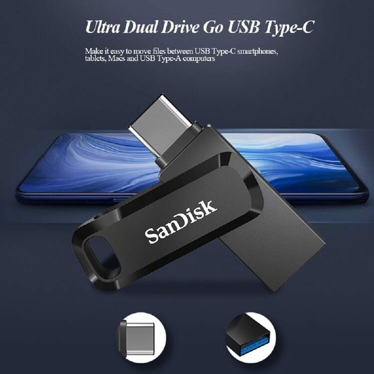 SanDisk 2合1 USB 隨身碟，USB Type-C 與 Type-A 介面，USB 3.2 儲存碟，適用於手機/筆記型電腦 - 查看 3