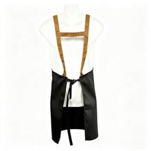 1pc Unisex Adjustable Multi-Pocket Apron, Waterproof & Oil-Resistant Kitchen Work Apron, Professional Server Uniform For Cafe & Restaurant, Suitable For Cooking, Baking, Grilling, Practical Mother's Day Gift For Mom - Multicolor - View 4