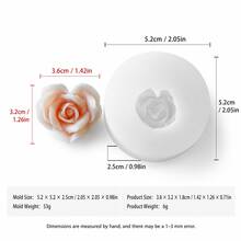 1pc Heart Flower Silicone Candle Mold Decorative Ornament Resin Diffuser Stone - Heart Flower Silicone Mold - View 12