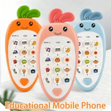 Baby Phone Toy With Music And Sound, Rubber Teething Ring, Simulated Phone, Early Education Toy, Children's Gift - Multicolor - View 5