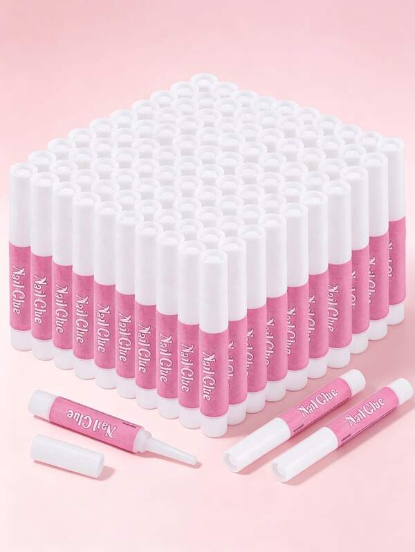 1pc/10pcs/20pcs/50pcs/100pcs Super Strong Adhesive Nail Glue, Fast Drying And Long Lasting, Easy To Apply, Suitable For Acrylic Nails And Nail Tips, Quick Nail Repair, Nail Care And Strengthening, 2g/Pc