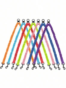 1pc 360° Swivel Anti-Tangle Dual Dog Leash Training Rope, Comfortable Shock-Absorbing Reflective Elastic Rope For Easy Walking 2 Dogs - Multicolor - View 4