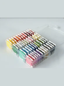 50 Color Embroidery Floss, Colored Cross Stitch Floss, Embroidery Floss Set, Embroidery Starter Kit DIY Crafts - A - View 3