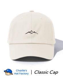 1pc Mountain Peak Print Baseball Cap, Vintage Fashion Distressed Style, Unisex, Suitable For All Seasons, Adjustable Size, Soft Crown, Fashionable Hiking Hat, Perfect For Outdoor Trips, Hiking, Daily Wear, Ideal Gift - Mountain - View 2