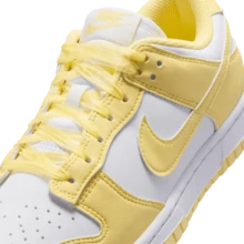 Nike Dunk Low N LACE Sepatu Sneakers Low-Top Nyaman untuk Wanita Warna Putih dan Kuning - Putih dan kuning - View 10