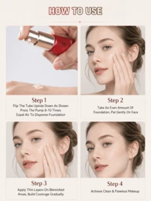 FV High Coverage Foundation-Hydrating Foundation Covers Acne Marks Redness Dark Circles & Light Spots Buildable Coverage Without Caking Or Mask-Like Finish For All Skin Types Brand Beauty Makeup For Y2K Fancy Fashion Suitable For Valentine - 01 Hydrating Soft - View 10