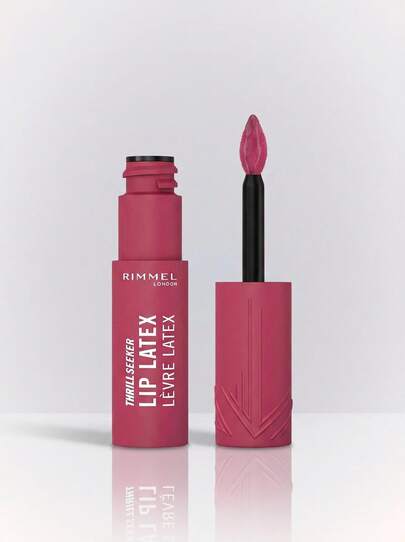 Rimmel Thrill Seeker Lip Latex 300 Main Character 6 ml – Liquid Lipstick, High Shine, For Women, Mauve, Suitable For Daily Wear