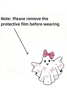 2D Flat Halloween Ghost Acrylic Nurse ID Badge Holder - Retractable Badge Clip Suitable For Medical Students And Nurses - Workplace Identification Medical Badge Clip | Fun Design | Acrylic Nurse Accessories Back To School Teacher Gift, Suitable For Medical Students, Office Meetings And Campus ID Wear, Essential Medical Accessory And Ideal Gift For Healthcare Professionals. (1pc) - Multicolor - View 3