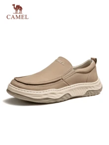 CAMEL CROWN Men's Breathable Canvas Shoes, New Spring & Summer Slip-On Casual Sneakers, Cool Lightweight Comfort Fit - Apricot - View 6
