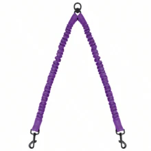 1pc 360° Swivel Anti-Tangle Dual Dog Leash Training Rope, Comfortable Shock-Absorbing Reflective Elastic Rope For Easy Walking 2 Dogs - Multicolor - View 9