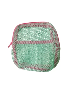 1pc Macaron Color Fresh Style High Quality Multifunctional Mesh Storage Bag, Cute Wallet Design, Portable Makeup Bag, Zipper Tissue Storage Box, Sanitary Pad Storage Bag, Suitable For Girls Home, Travel, Vacation And School Use,Back To School - Multicolor - View 5