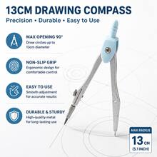 Compasses - Blue Mini Ruler - View 3