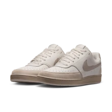 Nike Court Vision Lo Suede 舒適百搭 板鞋 男款 白灰 - 白灰 - 查看 1