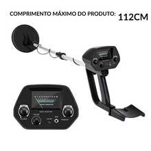 Detector de Metal De 1,5M Profundidade com Pilha Pá e Fone de Ouvido Importway - Preto - Visão 2