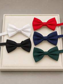 1 buah dasi kupu-kupu pria warna polos, gaya bisnis klasik, mode serbaguna, cocok untuk pernikahan, perayaan, dan acara formal. - Dark Green - View 15