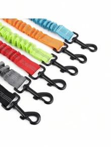 1pc 360° Swivel Anti-Tangle Dual Dog Leash Training Rope, Comfortable Shock-Absorbing Reflective Elastic Rope For Easy Walking 2 Dogs - Multicolor - View 5