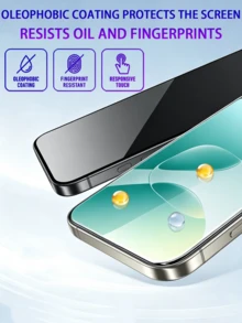 3 buah Pelindung Layar Kaca Tempered Full Coverage untuk Privasi, Kompatibel dengan Infinix, Film Pelindung Anti Gores dan Anti Intip, Kompatibel dengan , Pemasangan Mudah, Bebas Gelembung, Mudah Dibersihkan, Tahan Lama, Film Kaca Tempered, Kompatibel dengan Itell - Hitam - View 5