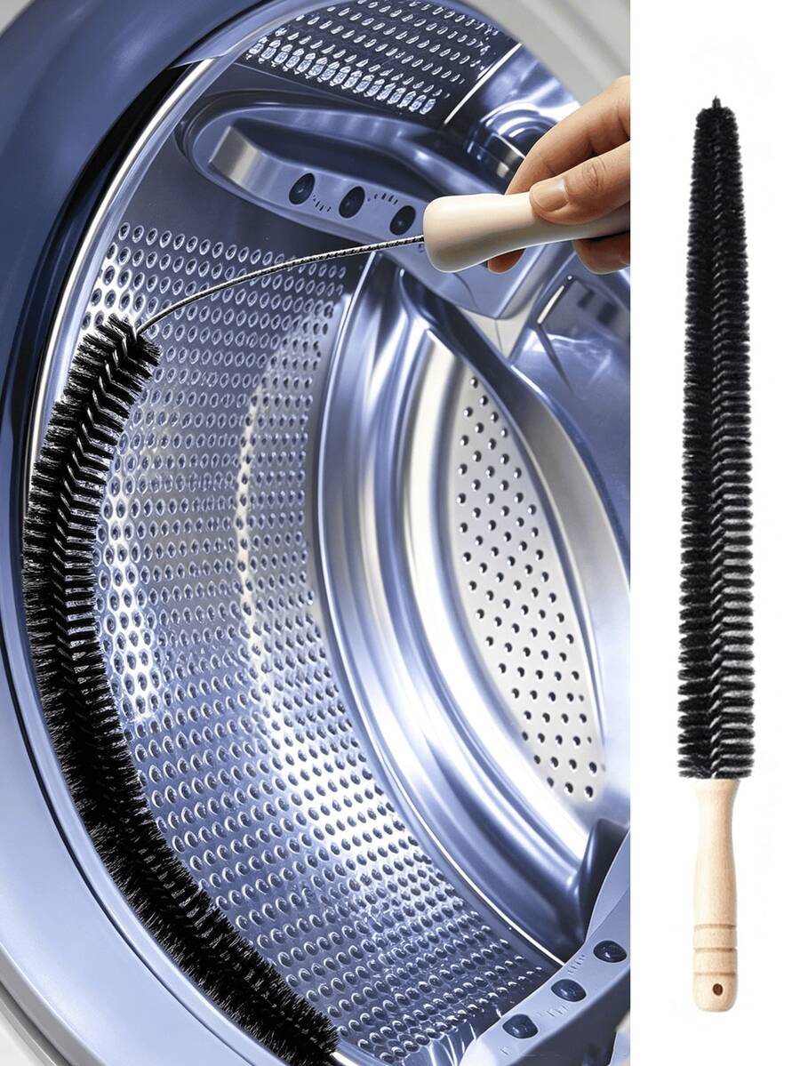 Long Flexible Dryer Vent Cleaning Kit, Anti-Gas Fire Lint Removal Brush, Stainless Steel Multi-Function Vacuum Cleaning Tool, Suitable For Dryer Vent/Radiator/Refrigerator Condenser Coil, Wear-Resistant Durable Home Essential