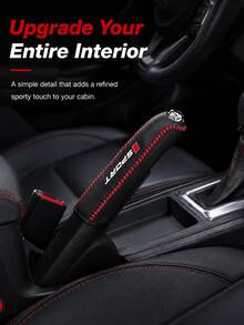Sarung Rem Tangan Mobil, Pelindung Tuas Rem Tangan Mobil, Pegangan Rem Tangan Kulit Asli, Jahitan Rapi, Tahan Gores dan Tahan Aus, Melindungi Interior Mobil Asli, Cocok untuk Sebagian Besar Model Mobil - penutup rem tangan - View 7