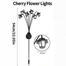 Outdoor Solar Wasserdichte Laterne (1 Stück) - Vintage Garten Stil Design - Weißes LED Licht - Dekorative Ambient Beleuchtung für Veranda, Gehweg und Garten; 6-Kopf Laterne Bodenleuchte - Weiße Laternen - Übersicht 7