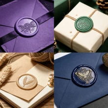 BAOFALI 1pc 25mm Phoenix/Bee/Bird/Mushroom/Flower/Wing/Bow Detachable Round Brass Stamp Head (No Handle), Suitable For Decoration, Greeting Cards, Envelopes, Wine Bottle Packaging, Notebooks, Perfume Bottles - Wax Stamp Head - View 6