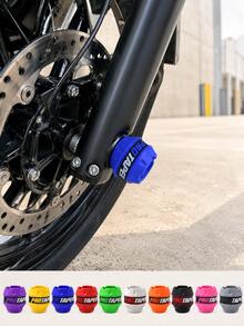 Motorcycle Front Fork Cover, Front Fork End Protector, Front Axle Cap, Front Fork Cup Slider, Anti-Collision Protection Pad, Anti-Scratch Anti-Dust Cover, Shock-Absorbing Buffer Guard, Universal Street Bike Scooter Motorcycle, Soft Protective Decorative Accessories - A - View 3