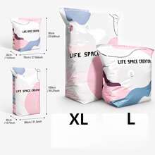 3/1pc Thickened Vacuum Storage Bags, Innovative Air Valve, No Pump Required, Suitable For Clothes, Bedding; Reusable, Space-Saving Sealed Compression Bags, Moisture-Proof And Dust-Proof Storage Bags, Suitable For Wardrobe, Bedding And Blanket Storage - Multicolor - View 3