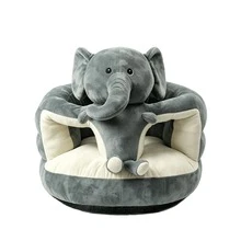MOONBEEKI Kids Seat, Plush Bear Chair With Back Support, Soft Learning Seat For Boys Girls - Bear/Cat Options - Khaki - View 13