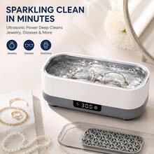 USB Ultra Jewelry Cleaner, High Frequency Vibration Machine For Glasses Rings Watches, Portable Denture Retainer Cleaner, Multi-Purpose Home  Washer - A - View 2