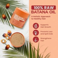 Lebanta Raw Batana Oil - 100% Pure, Organic 4oz Batana From Honduras For Thick And Strong Natural Hair - Dr. Sebi Unrefined Cold Pressed Cosmetic Scalp Mask Gifts For Women (1 Pack) - default - 查看 2