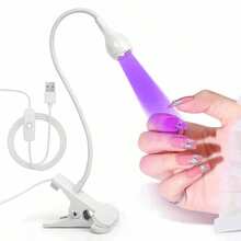 UV LED 鵝頸式美甲燈，360°可靈活調整燈頭，防暗化，30秒快速固化，插電即用便攜式，適用於居家、美甲沙龍及旅行，適合初學者、美甲師、美容系學生的完美禮物，情人節、母親節 - 彩色 - 查看 12
